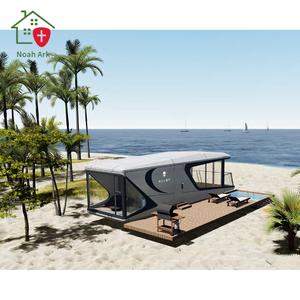 Prefab บ้านแคปซูลสำเร็จรูป40ft ทันสมัย, บ้านแคปซูลสำเร็จรูปบ้านพร้อมพื้นที่ในห้องครัวและห้องน้ำ