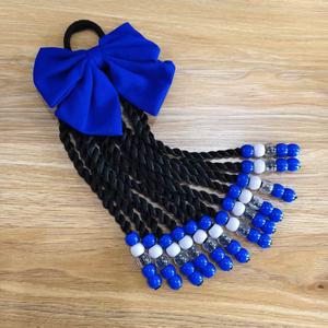 Code di cavallo intrecciate da 8 pollici con perline colorate <span class=keywords><strong>per</strong></span> bambini ragazze capelli coda di cavallo con palle torcere coda di cavallo <span class=keywords><strong>per</strong></span> bambine - Product Image 2