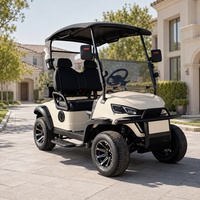 Voiturette de golf électrique Guard Fleet 2, 4 ou 6 places, moteur AC 72V 7.5KW, batterie au lithium pour performances élevées, kit chargeur et support de batterie