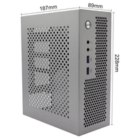 Casing PC Mini ITX, Chassis Komputer Desktop Kompak, Faktor Bentuk Kecil SFF, Casing Komputer Kantor, Casing PC Mini Tower, OEM ODM
