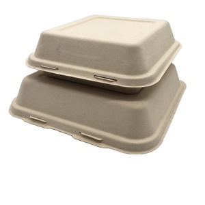 2022 Wholesale Custom Biodegradable Food Kraft Paper Lunch Takeaway Box Food Brown Kraft Paper container Packaging boxes