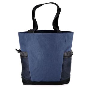 Sac fourre-tout pour femme en coton et polyester léger et durable, fabriqué en usine avec poche latérale - Product Image 4