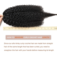 Extensions de cheveux humains au crochet Kinky Curly Miracle Knots, extensions de cheveux humains au crochet pré-séparées invisibles pour femmes noires
