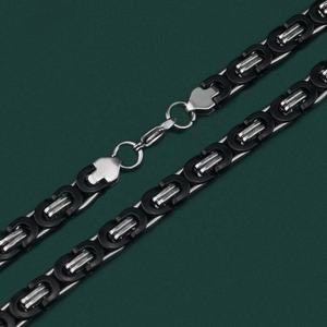 Collar Bizantino de Acero Inoxidable Personalizado al por Mayor para Hombre, Cadenas de Moda Estilo Hip Hop de Lujo para Hombre - Product Image 3