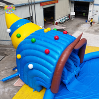 Fabricant chinois d'équipements de parcs d'attractions gonflables, parc aquatique gonflable avec piscine et toboggan
