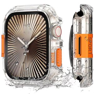 Funda Protectora Completa para <span class=keywords><strong>Apple</strong></span> Watch Ultra 49mm, Carcasa Metálica de PC a Prueba de Agua para IWatch S11 46mm, Funda Protectora Modificada Tipo Armadura - Product Image 1
