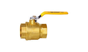 Válvula de bola de <span class=keywords><strong>gas</strong></span> de latón con mango de acero amarillo 1/2 "-2" - Product Image 2
