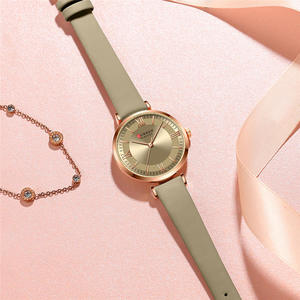 Nouvelle montre pour femme, montre-bracelet en cuir à quartz, montre-bracelet de luxe pour femme, montre mécanique - Product Image 5