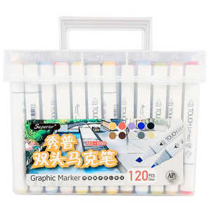 OEM, превосходные 120 цветов, набор художественных маркеров на спиртовой основе, многоцветная маркерная ручка (MS-818-120) - Product Image 2
