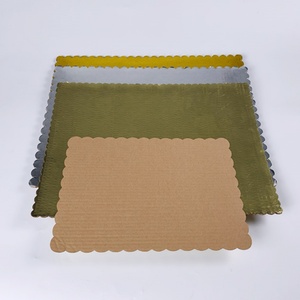 Plateau à gâteau ondulé SunShine Gold en carton alimentaire, base pour gâteau - Product Image 4