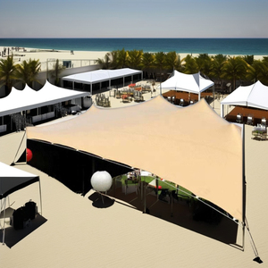 Carpa Extensible para Exteriores de 15x10m, Resistente a los Rayos UV e Impermeable, con Cubierta de Poliéster y Estructura de Aluminio - Product Image 4