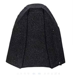 Cárdigan de lana para <span class=keywords><strong>hombre</strong></span>, suéter de Cachemira con doble botonadura, largo, para el hogar, estándar, otoño, invierno - Product Image 4