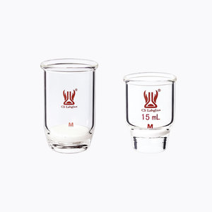 Creuset <span class=keywords><strong>en</strong></span> <span class=keywords><strong>verre</strong></span> borosilicaté à paroi lourde pour équipement de laboratoire personnalisé CS Labglass avec disque fritté G2 G3 - Product Image 2