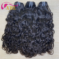 Lots de Cheveux Humains Vierges Brésiliens 100% Naturels, Ondulés (Water Wave), Double Trame, Provenance Unique, Vente en Gros pour Salons