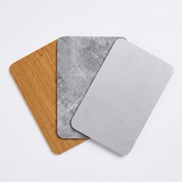 Panneaux muraux SPC écologiques de haute qualité, blanc mat marbré, pour revêtement mural de cuisine et salle de bain