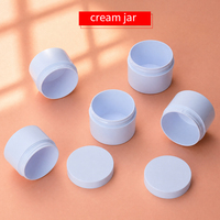 Pot cosmétique vide en plastique de 120g avec couvercle à vis, finition peinte par pulvérisation, modèle pour le visage et les soins personnels