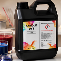 Colorant liquide en vrac de 1 kg pour bougies, soluble dans l'huile, inodore, haute concentration, pour usine de bougies commerciale, cire de soja et de coco, forte intensité