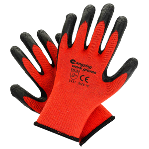 Guantes de Seguridad de Látex Recubiertos CHUANGYING En388 Rojos Antiestáticos Resistentes a Desgarros de 26 cm con Agarre <span class=keywords><strong>Wonder</strong></span> Grip para Trabajadores de la Construcción - Product Image 1