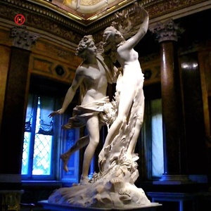 Statua in marmo di Apollo e Daphne del giardino di Bernini pietra greca scultura a grandezza naturale - Product Image 1