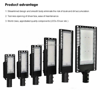 Lampadaires LED extérieurs 200W à commande par cellule photoélectrique, super lumineux pour l'éclairage urbain intelligent