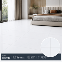 Carrelage en porcelaine poli 400x800mm, aspect marbre, brillant, rectifié, pour murs et sols, chambre, salon, villa, garantie 5 ans