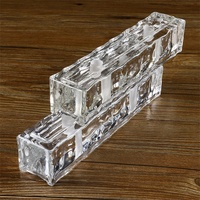 Bloc d'angle en verre, cloison en verre, mur de séparation, brique de verre perforée, briques de verre solides