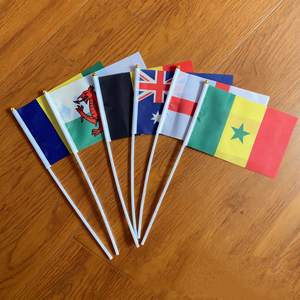 Nhỏ quốc tế quốc gia cờ cho cuộc diễu hành World Cup cờ quốc gia quốc gia cầm cờ trên gậy - Product Image 4