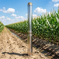Bomba de Pozo Profundo 4SDM6/10 de 1HP y 6T, Altura Máxima de Elevación 70m, Acero Inoxidable 304 para Agricultura, ¡Gran Oferta!