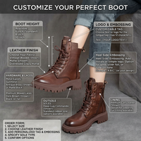 Bottines Chelsea à talons hauts pour femmes, en PU, à lacets, confortables, souples, semelle en caoutchouc de 3 à 5 cm, automne/hiver