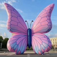 Ailes de papillon gonflables personnalisables, jouet de dessin animé suspendu pour la décoration d'ambiance des boîtes de nuit et des parcs forestiers