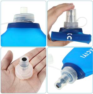 Fabrik preis Handels inspektion TPU Kunststoff Outdoor Sport Tragbar Faltbar Faltbare Wasser flasche Trink flasche Weich - Product Image 6