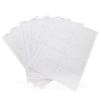 Lembaran Inlay Prelam Kompatibel 4K S70 Berkinerja Tinggi 13.56MHz RFID Bahan Prelam Profesional untuk Kartu Pintar Tata Letak 3*8 2*5