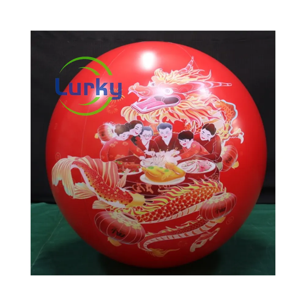 Festival chino globo de helio personalizado Sky Lift Ball publicidad comercial Globo de tierra