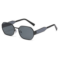 Gafas de Sol Retro de Lujo con Logotipo Personalizado, Montura Metálica Completa, Diseño Vintage, Lentes Polarizadas UV400, Cómodas, Unisex, para Hombre