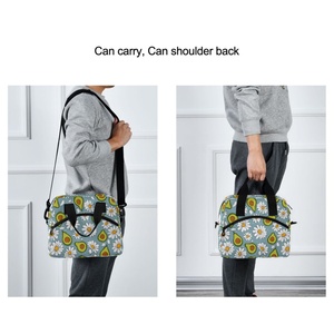 Avocado Patterns Customs logo Two Shoulder Straps Adjustable Large Size Cheap Price Lunch Cooler Bag - Product Image 6