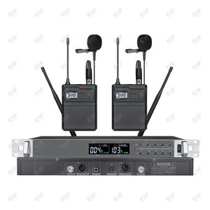Micrófono Inalámbrico de Doble Canal HD2000 de Alta Calidad con Batería AA y Control de Volumen para Karaoke y Actuaciones en Escenario - Product Image 3