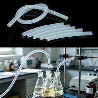 Tuyau de pompe péristaltique transparent en silicone flexible pour la production de bière, 8*12 mm, tube à vide transparent