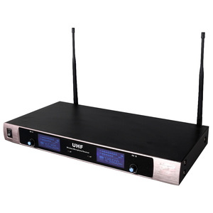 Professionnel <span class=keywords><strong>Micro</strong></span> Sans Fil VHF Système Double Portatif <span class=keywords><strong>Micro</strong></span> Karaoké <span class=keywords><strong>2</strong></span> Canaux Sans Fil Mike Récepteur - Product Image 5