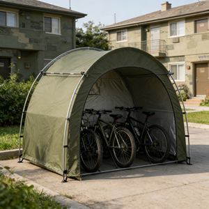 Cubierta para Bicicletas de Diseño Nuevo, Impermeable, Plegable, para Estacionamiento de Múltiples Bicicletas - Product Image 3