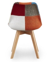 Chaise de salle à manger en tissu, patchwork sillas comondor, confortable, avec design moderne, nouveau