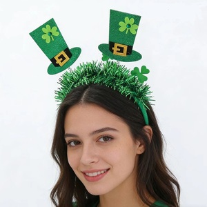 Diadema al por mayor de nueva llegada para el Día de San Patricio, lazo de trébol, aro para el pelo, accesorio verde para fiesta de carnaval - Product Image 2