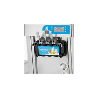Nouvelle machine à glace molle automatique commerciale à 3 saveurs, haute productivité, mini-machine de comptoir pour boulangerie et café