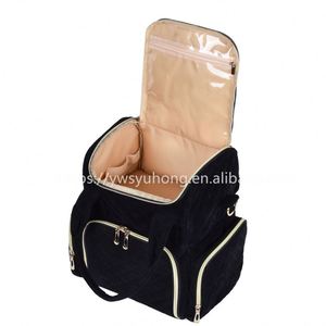 Bolsa organizadora de esmalte de uñas multifunción de fábrica BSCI, de doble capa y gran capacidad para transportar botellas de esmalte de uñas. - Product Image 5