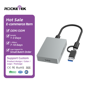 <span class=keywords><strong>Lecteur</strong></span> <span class=keywords><strong>de</strong></span> <span class=keywords><strong>carte</strong></span> mémoire USB <span class=keywords><strong>Flash</strong></span> Rocketek en alliage d'aluminium Type C USB-A TF 7.0 pour Windows Mac Linux - Product Image 1