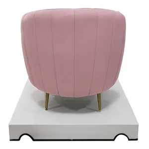 Sillón de Pedicura Acrílico Rosa de Lujo con Lámpara LED de 7 Colores, Diseño Moderno, Spa de Pies con Masaje Relajante, Sistema de Chorro sin Tuberías, Marca QM - Product Image 4