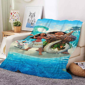 Couverture de voyage personnalisée Moana, la princesse des mers, motif dessin animé, la plus vendue, mignonne, douce et chaude, serviette de plage - Product Image 4