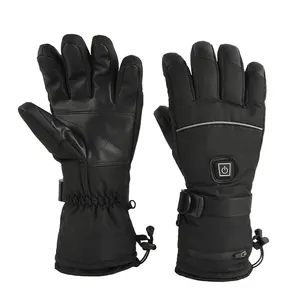 Professional Waterproof Warm Winter Rechargeable Battery Heated Snow Ski Snowboard Gloves Manufacturer