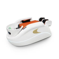 Lit de shampooing de salon spa moderne chaise de massage pour le lavage des ongles avec circulation de l'eau nouveau bassin de shampooing humide à vapeur