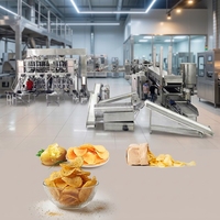 Machine automatique de fabrication de chips de pommes de terre 300 kg/h, système de friture écoénergétique pour usine de chips croustillantes (ondulées et plates)