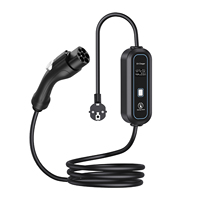 Chargeur EV portable intelligent 3,5 kW 16A GBT avec écran couleur de 1,3 pouce, étanche IP65, câble de 3 m, plug and play pour usage domestique